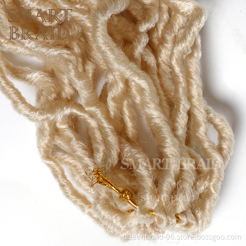 Crochet hair goddess LOCS braid extension 24" wavy curly hair tail synthetic fiber crochet extension hair